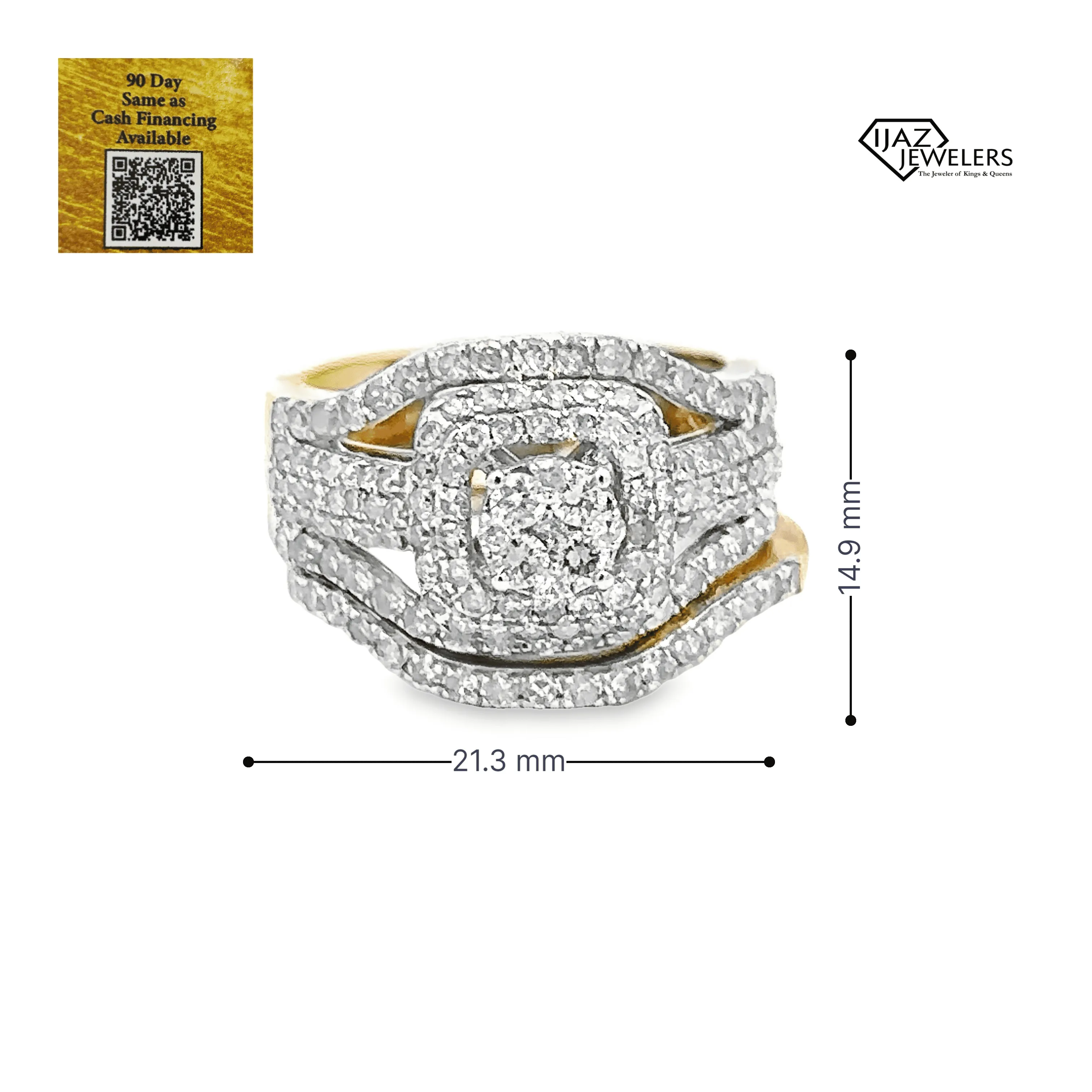 10K Gold 1.63 CTW Diamond Ladies Engagement Set