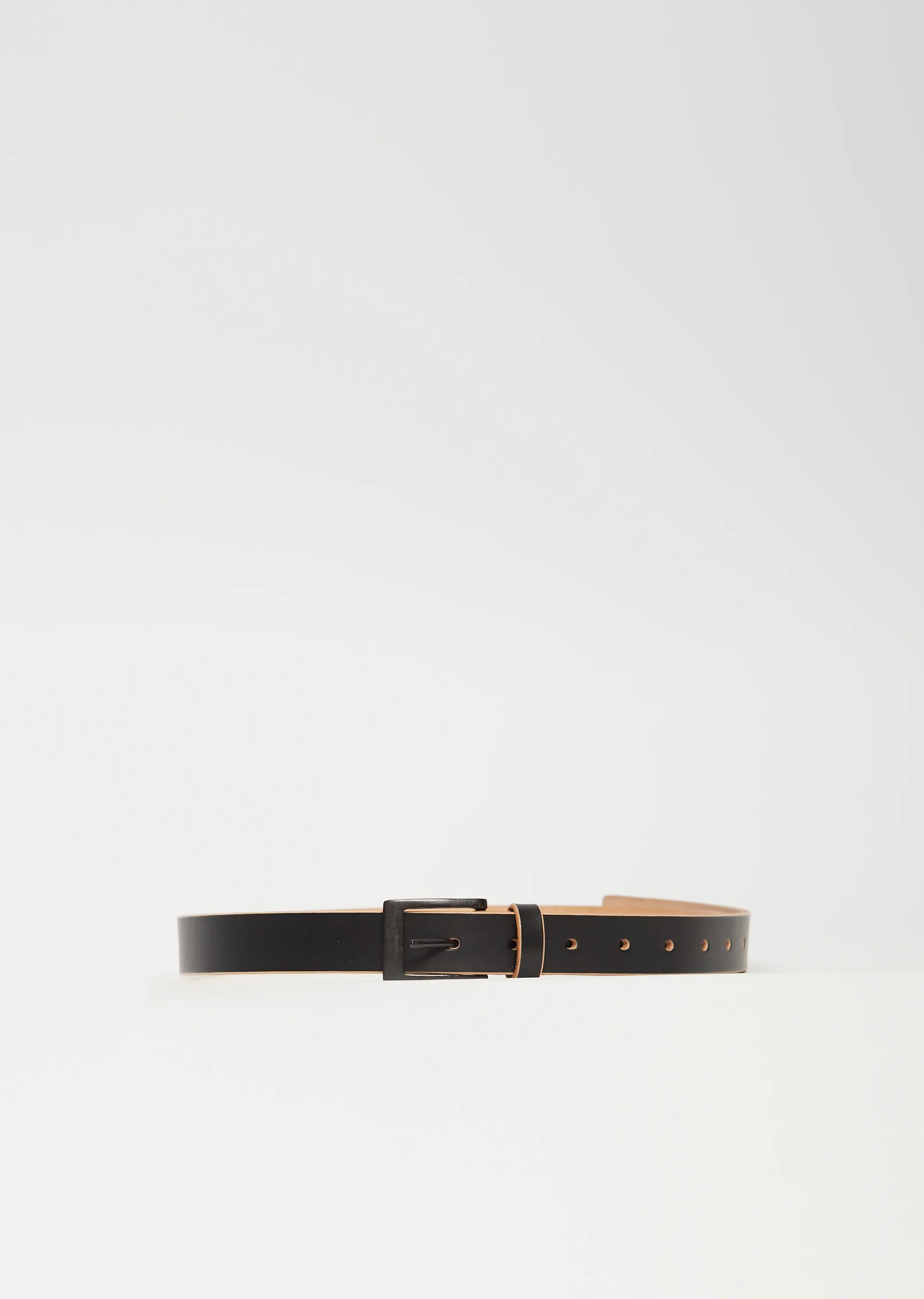 25mm Leather Belt — Black