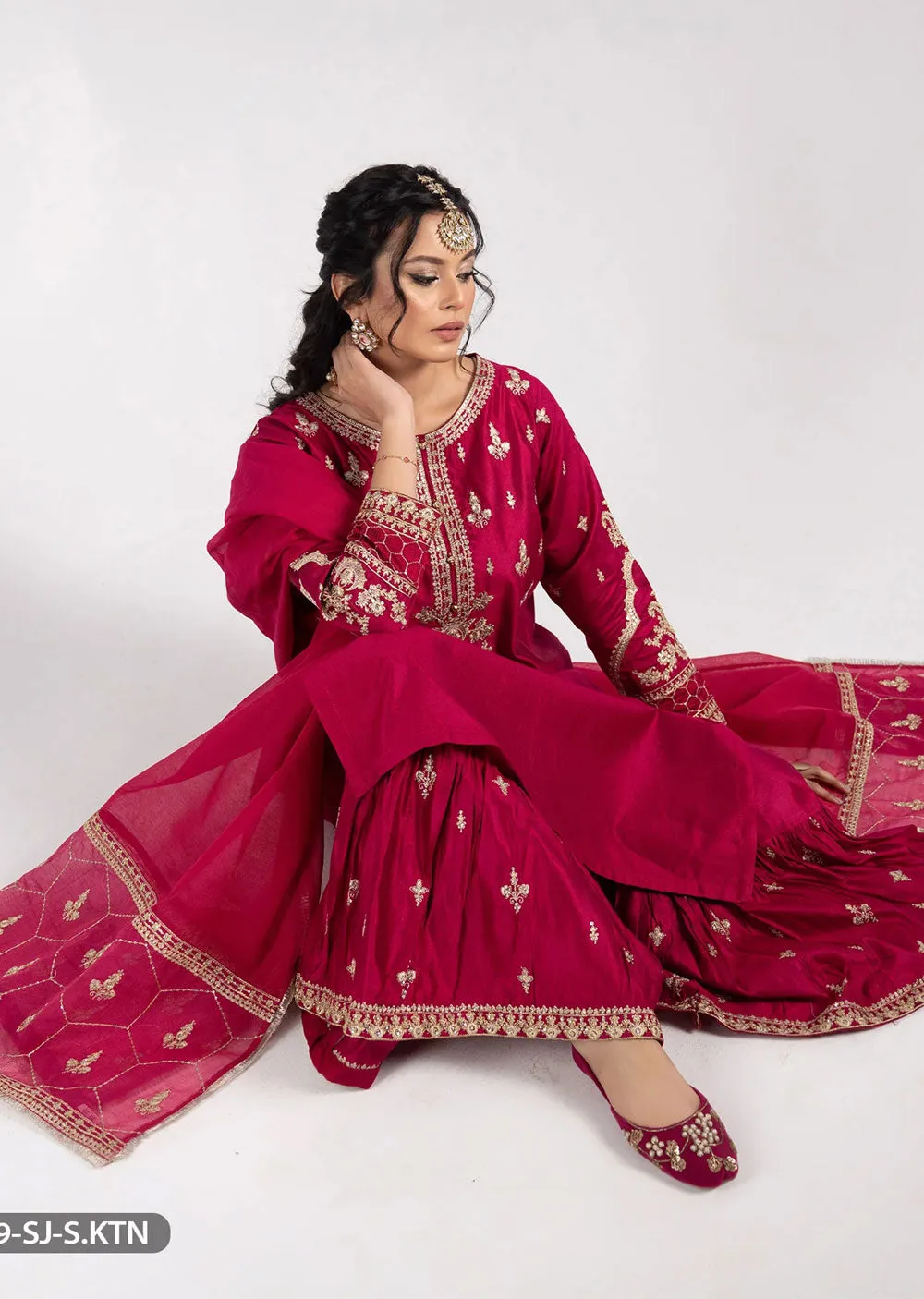 4059-SJ-S.KTN - Pink - Readymade Shaposh Formal Suit