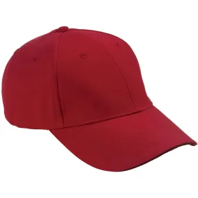 Adams Men's Red/Black 6-Panel Mid-Profile Structured Moisture Management Cap