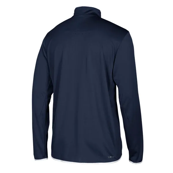 adidas Men's Collegiate Navy/White Team Iconic Knit Long Sleeve Quarter Zip