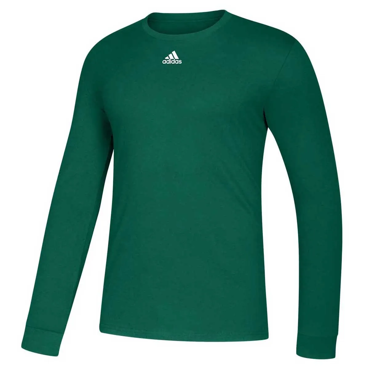 adidas Men's Dark Green Amplifier Long Sleeve Tee