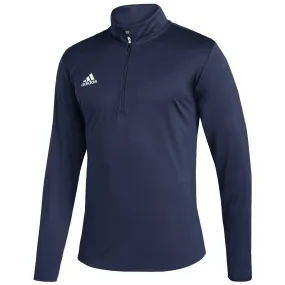 adidas Men's Team Navy Blue/White Under The Lights Long Sleeve Knit 1/4 Zip