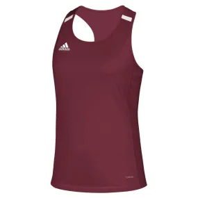 adidas Women's Collegiate Burgundy/White Team 19 Singlet Tank