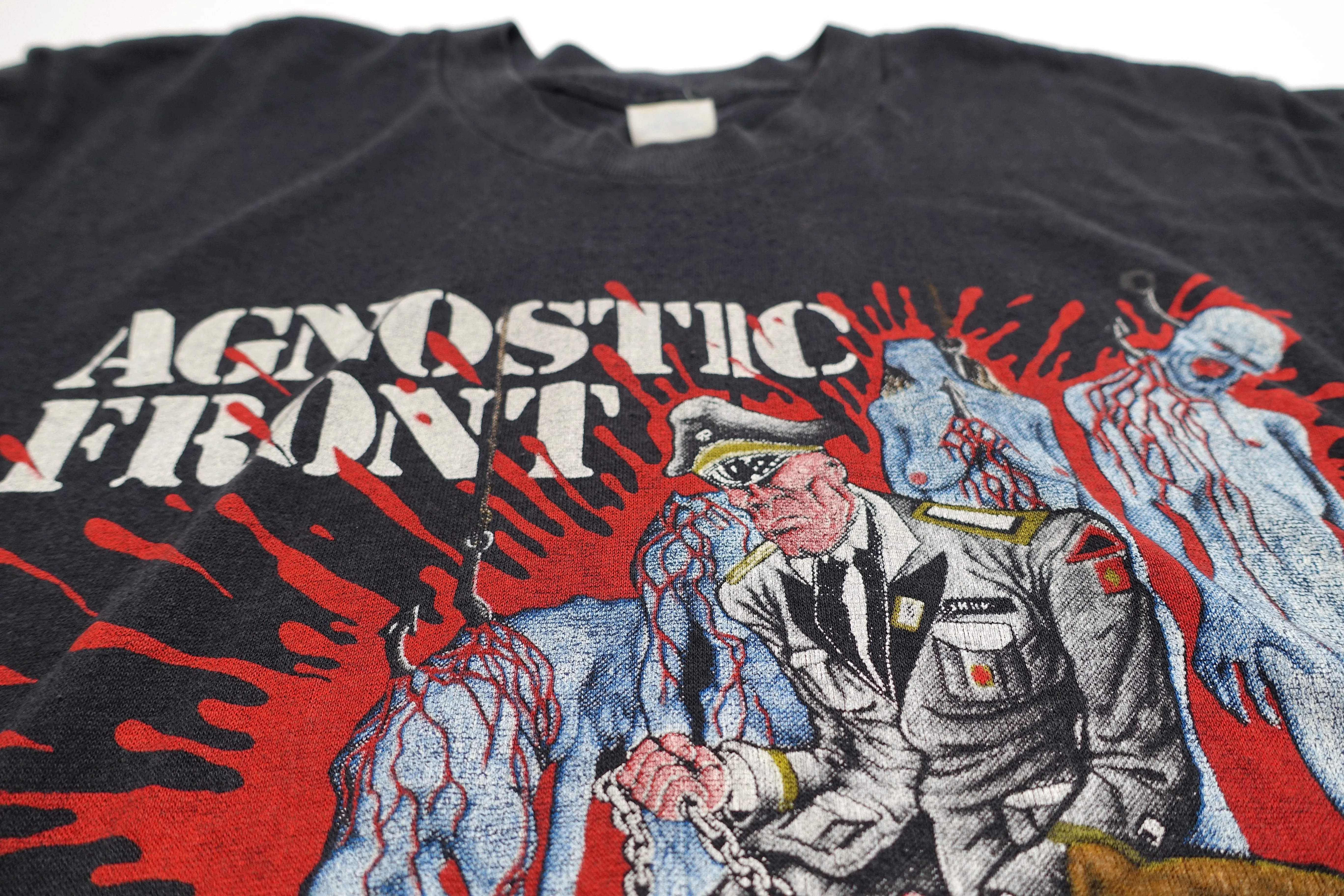 Agnostic Front - Cause For Alarm / Eliminator 1986 Tour Shirt Size Large