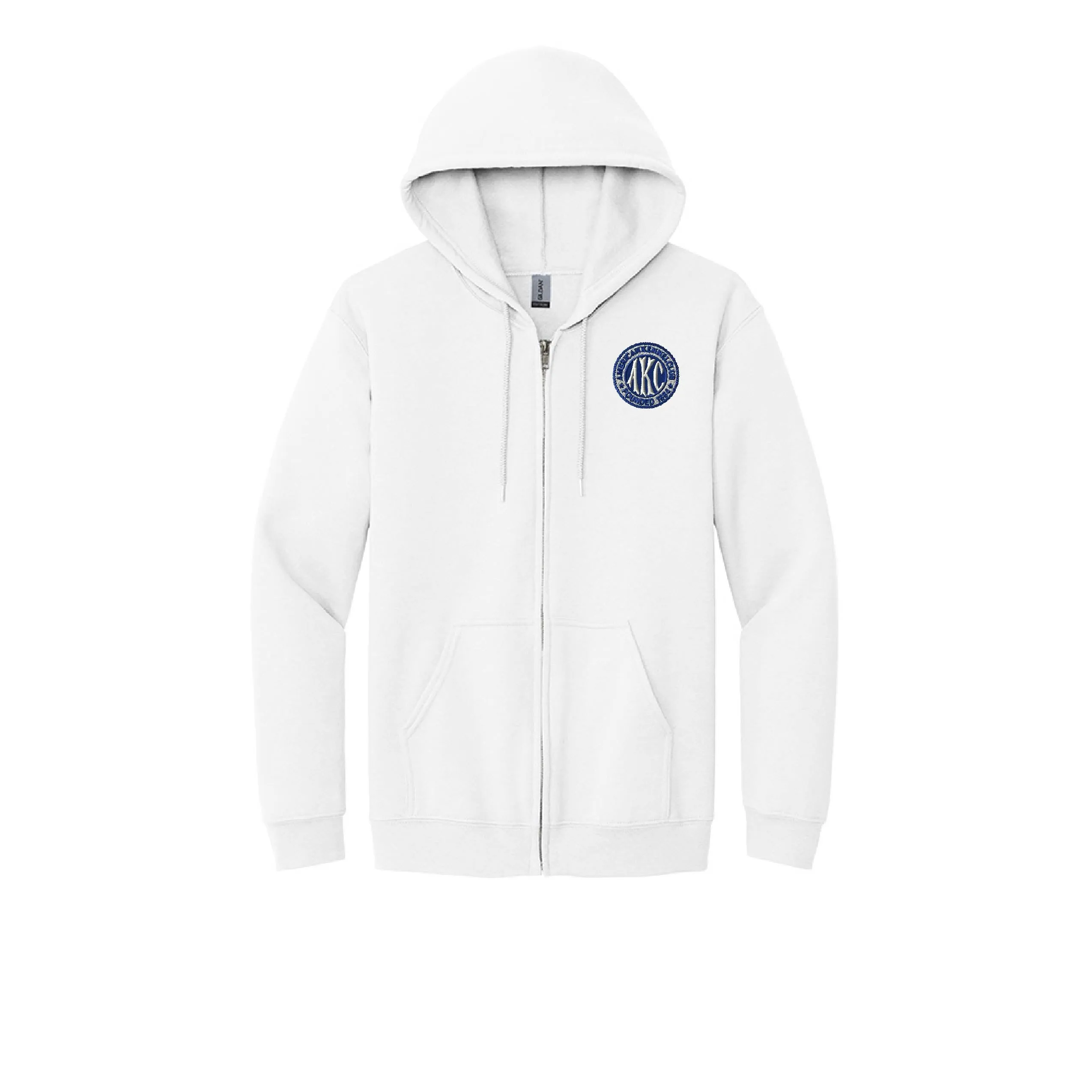 AKC Seal Embroidered Unisex Zipper Hoodie