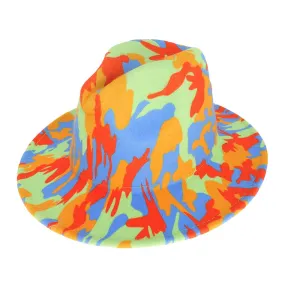 Beautiful Abstract Patterned Panama Hat