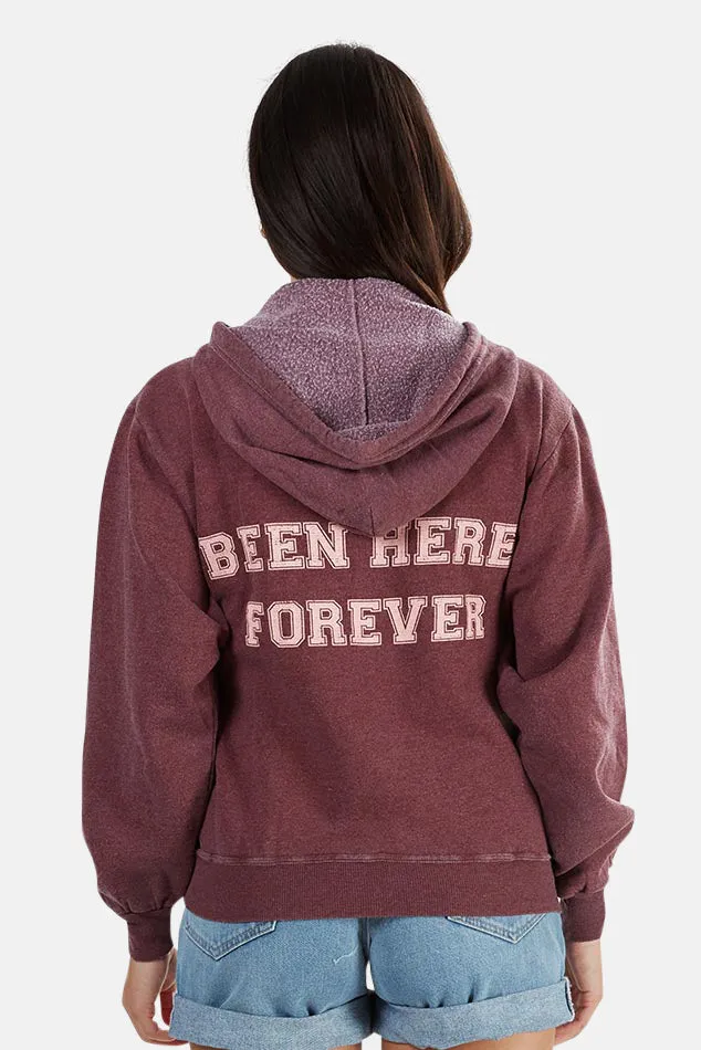 Been Here Forever Hoodie Maroon