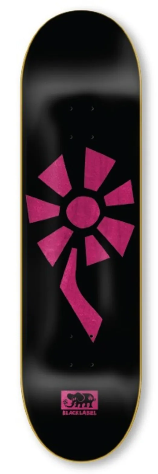 BLACK LABEL DECK SKATE - FLOWER POWER - 8.25