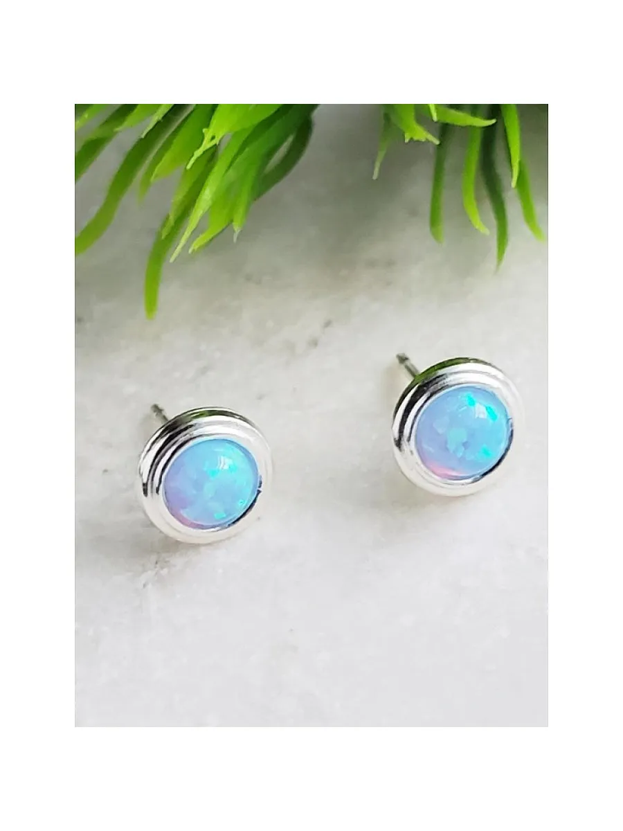 Blue Opal Bezel Posts