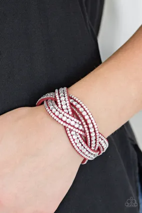 Bring On The Bling Red Wrap Bracelet