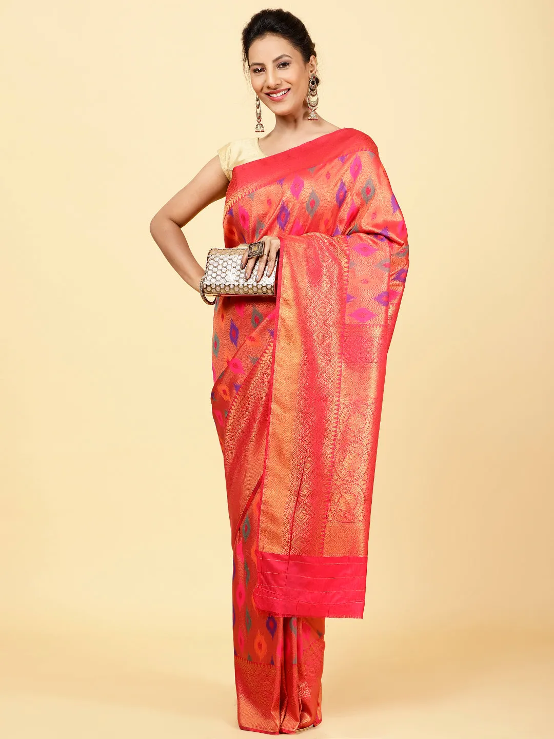 Brocade Handloom Woven Saree