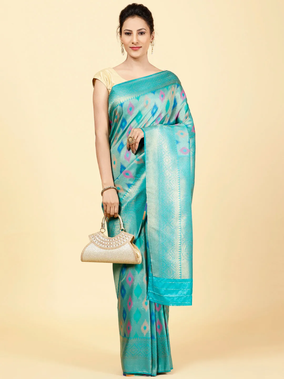 Brocade Handloom Woven Saree