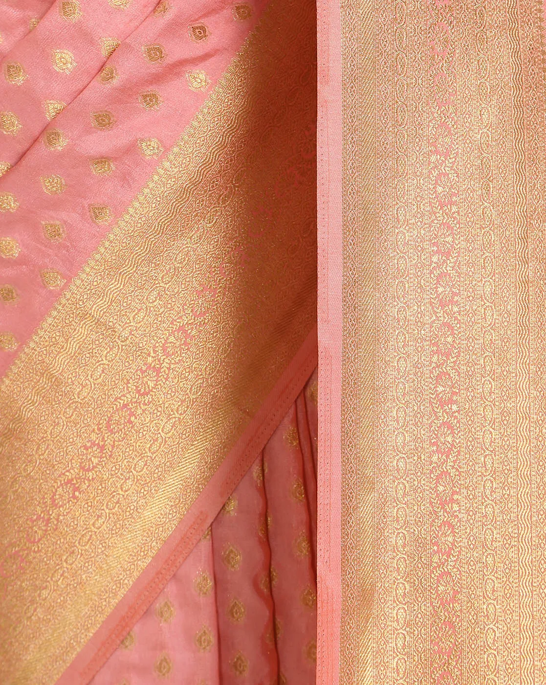 Brocade Zari Jaal Handloom Woven Saree