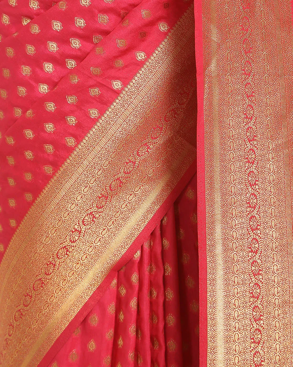 Brocade Zari Jaal Handloom Woven Saree