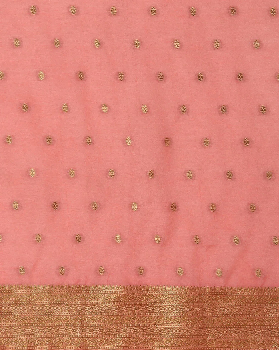 Brocade Zari Jaal Handloom Woven Saree