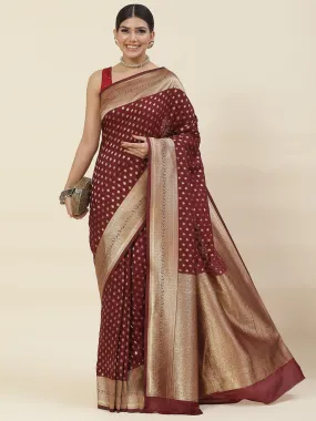 Brocade Zari Jaal Handloom Woven Saree