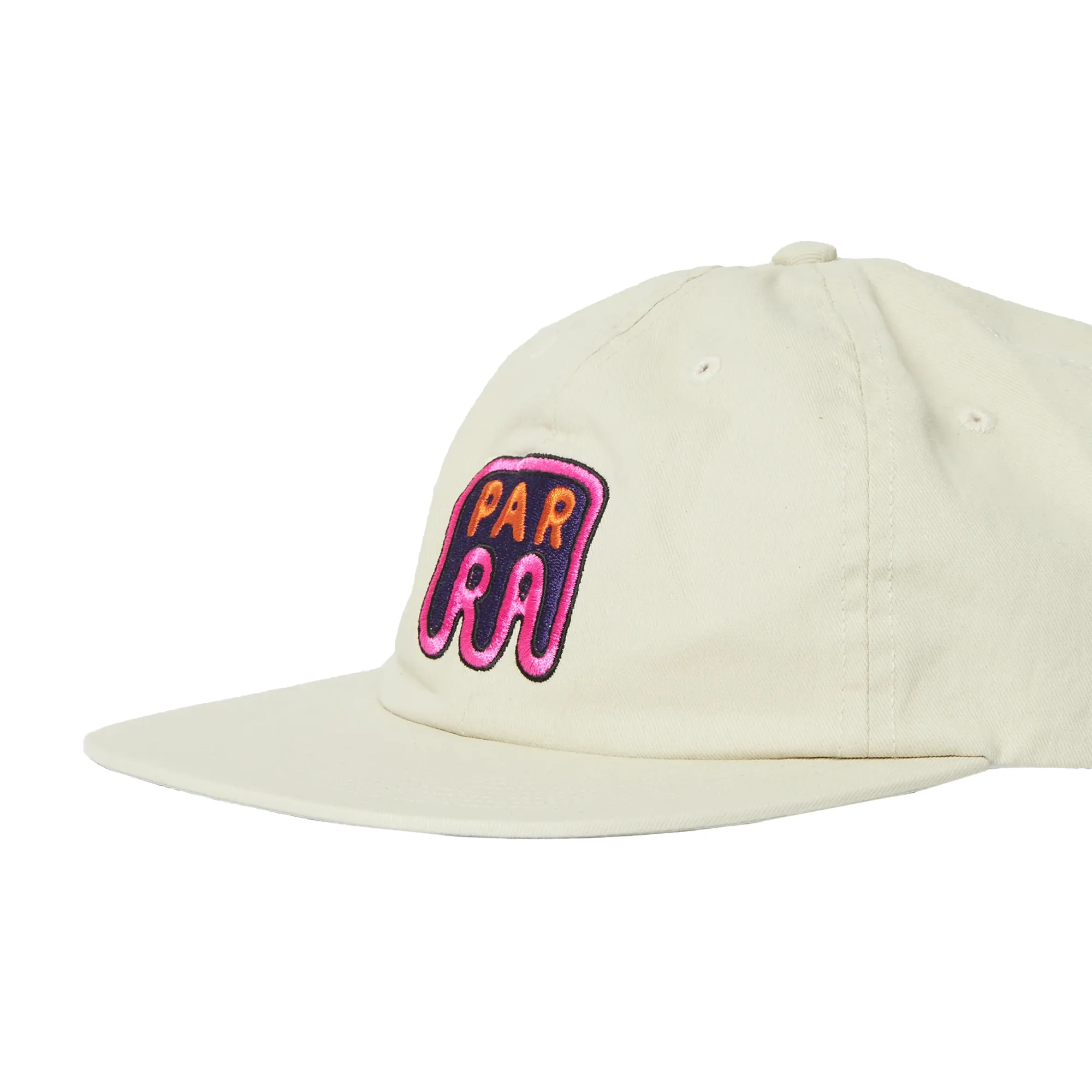 By Parra Fast Food Logo 6 Panel Hat Off White