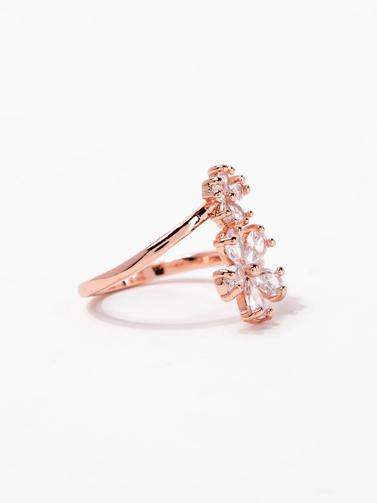 Camila CZ Floral Wrap Ring