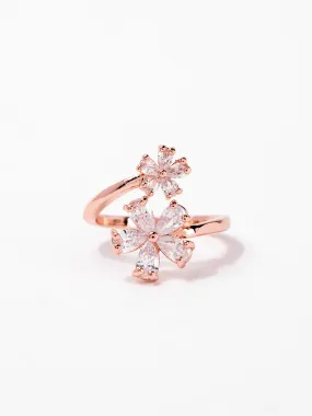 Camila CZ Floral Wrap Ring