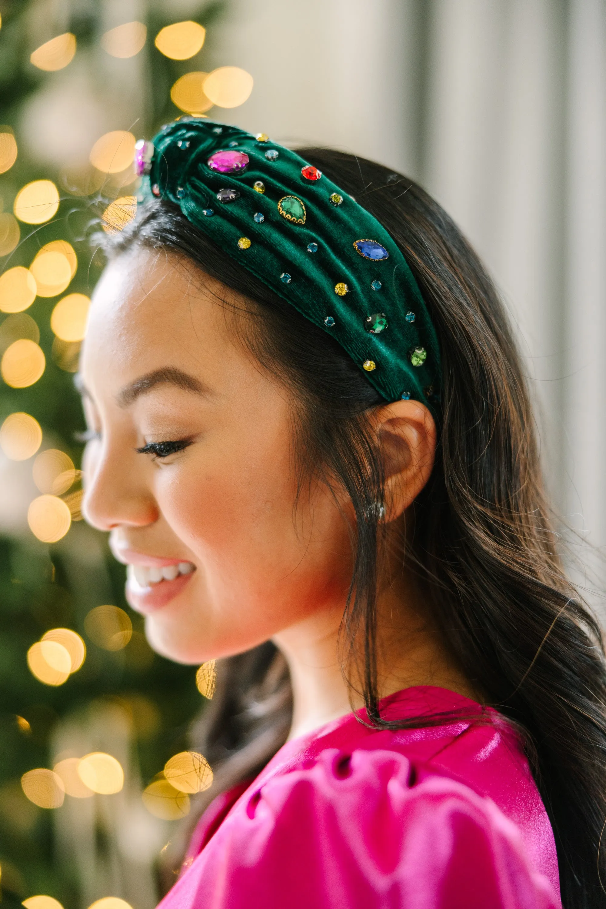 Can't Stop You Emerald Velvet Headband