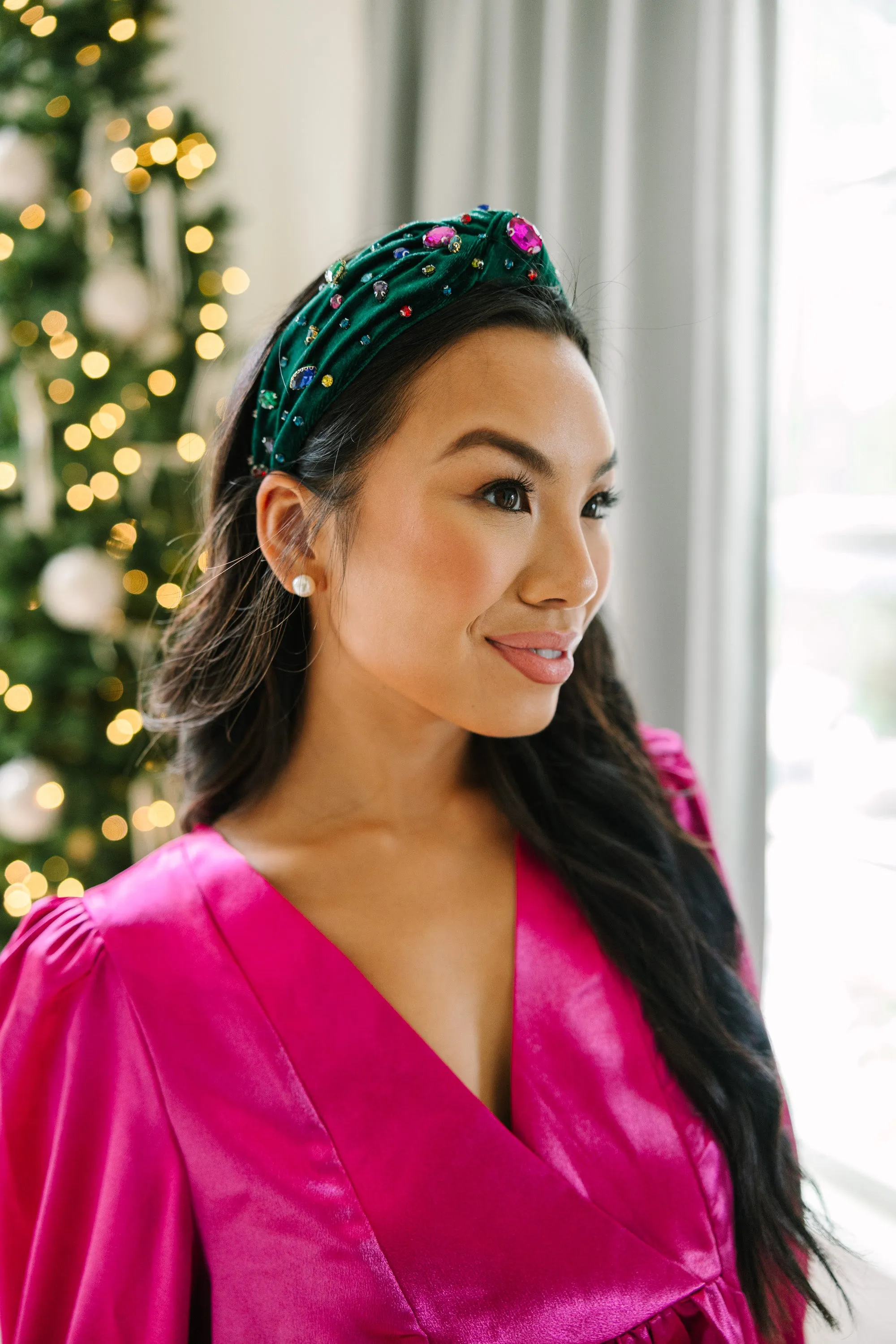 Can't Stop You Emerald Velvet Headband