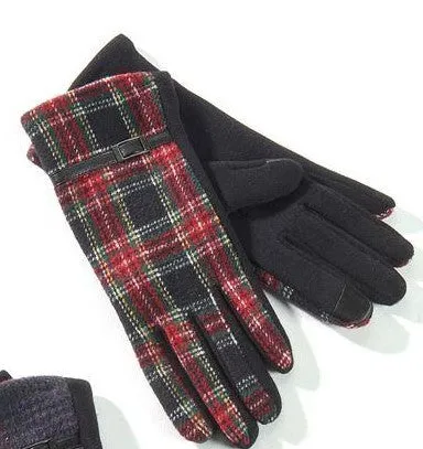 Charlie Paige Plaid Gloves