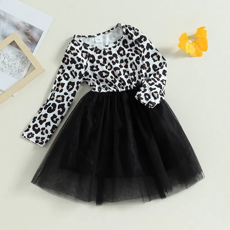 CHEETAH Tulle Dress