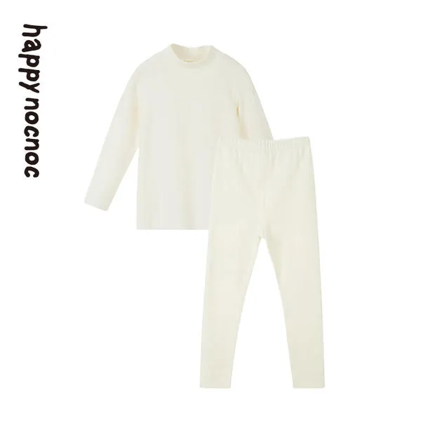 Children Self-Heating Velvet Semi-High Neck Suit