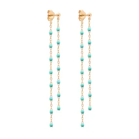 Classic Gigi dangling Lagoon earrings, Rose Gold