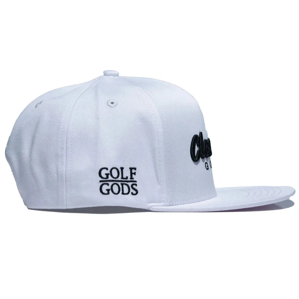 Cleavage Golf White SnapBack Golf Hat