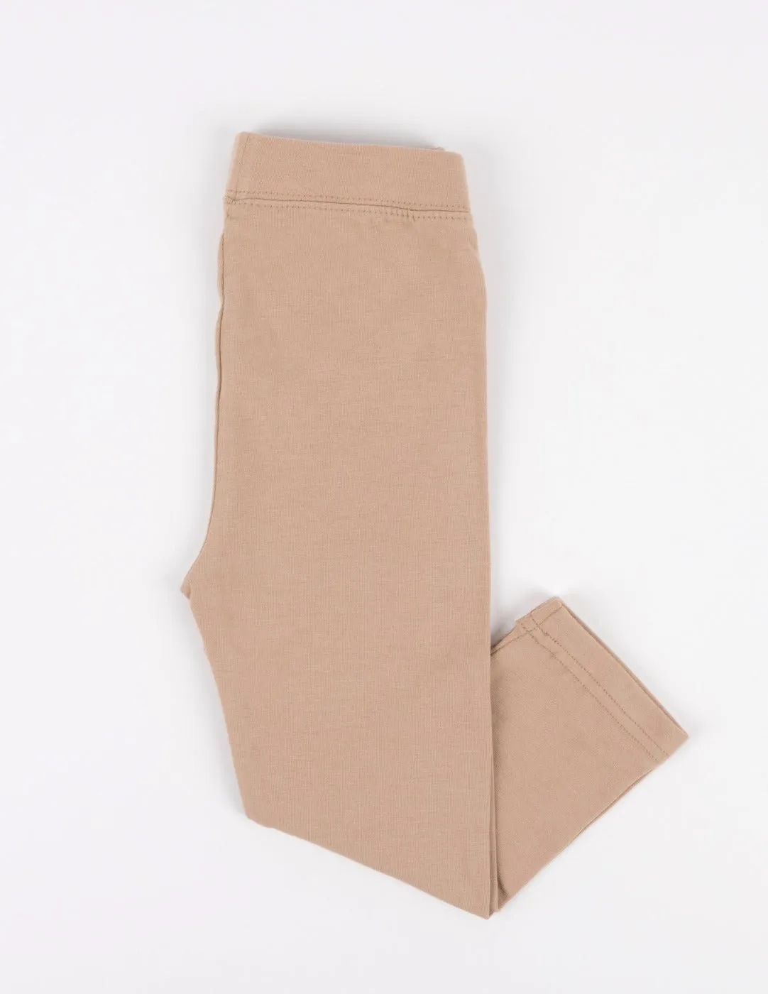 Cotton Neutral Solid Color Spandex Leggings