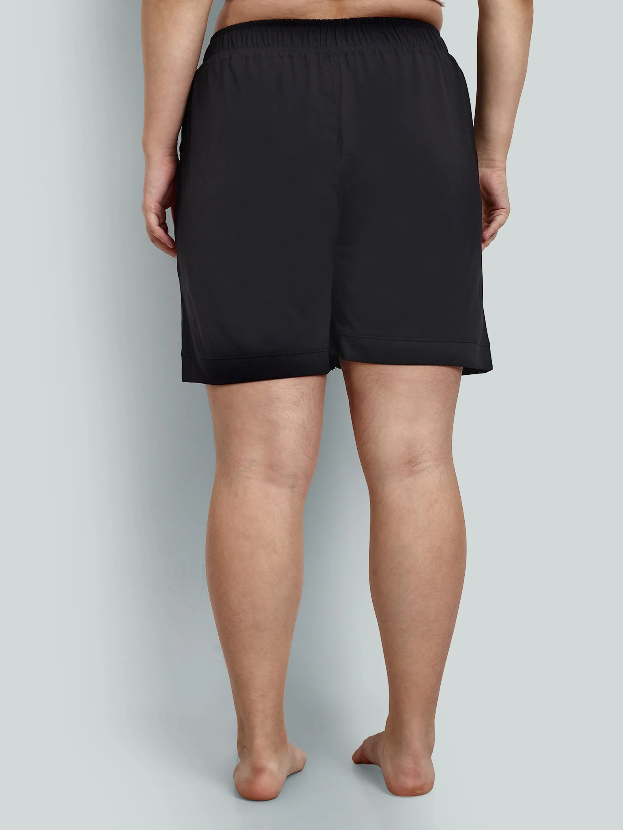 Cotton Shorts For Women - Plain Bermuda - Black