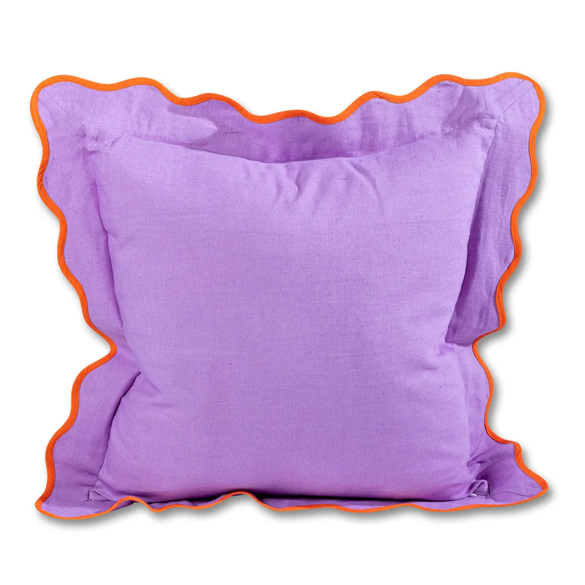 Darcy Linen Pillow - Lilac   Orange