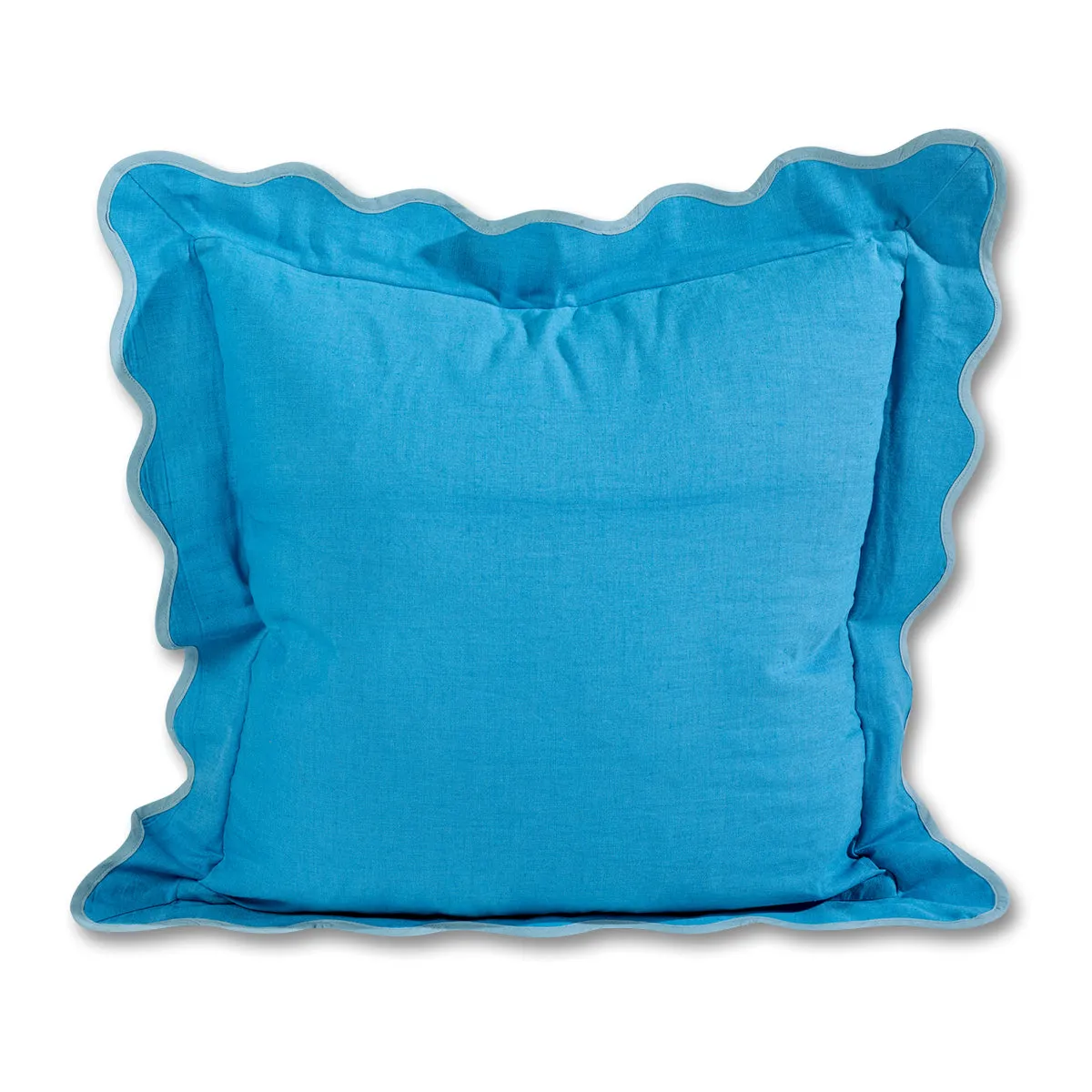 Darcy Linen Pillow - Peacock   Aqua