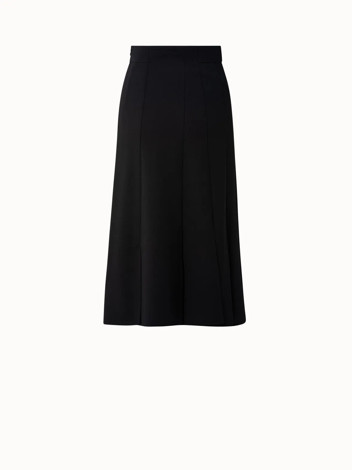 Double Face Wool Pleated Skirt