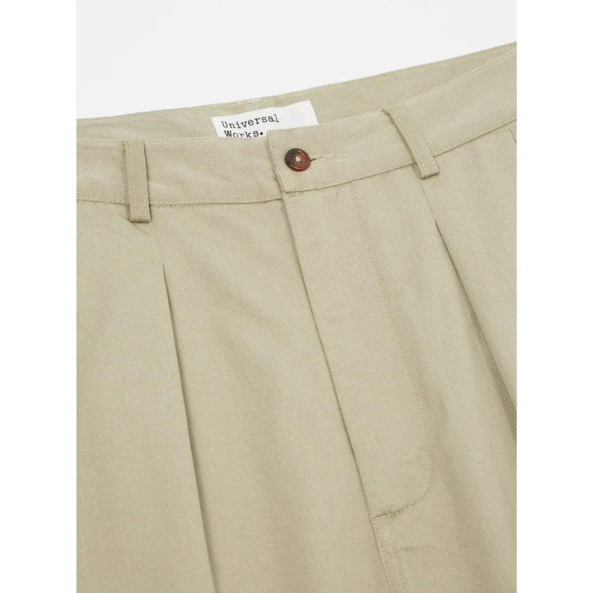 Double Pleat Pant Stone