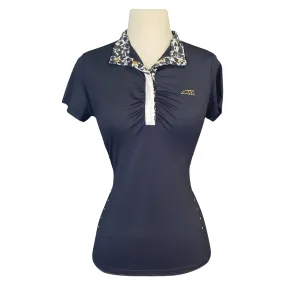 Equiline 'Angie' Show Polo in Black - Women's Medium