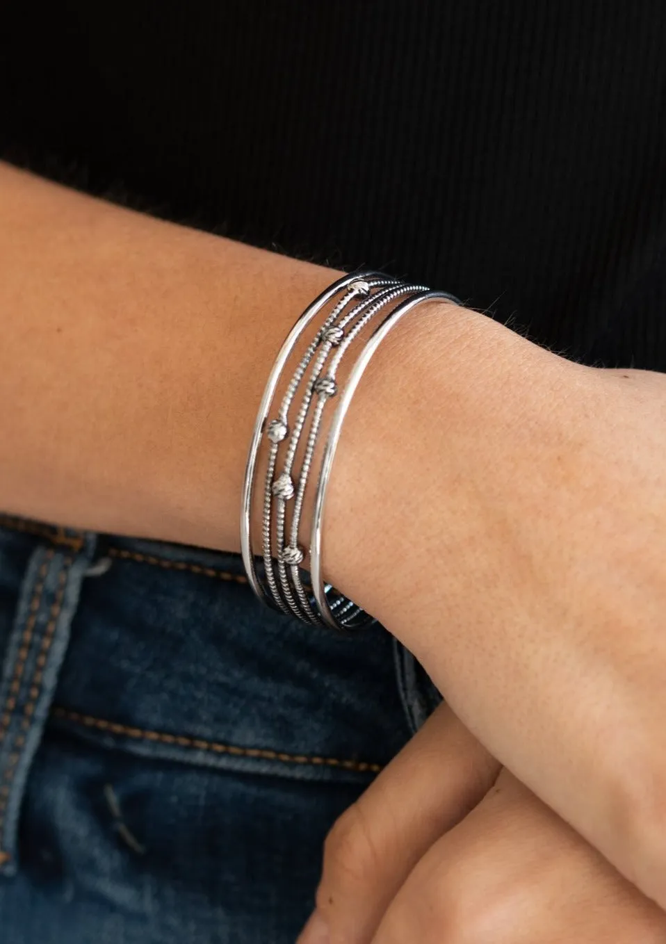 Extra Expressive Silver Bracelet