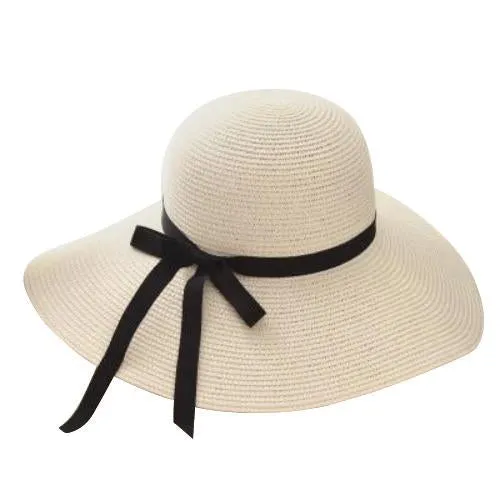 Foldable Floppy Wide Brim Straw Summer Hat