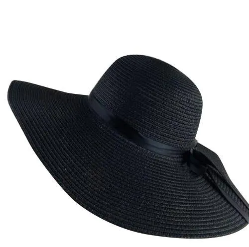 Foldable Floppy Wide Brim Straw Summer Hat