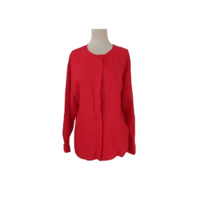 Forever 21 Red Flat-neck Blouse | Gently Used |