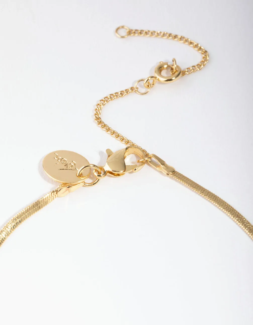 Gold Plated Thin Snake Chain Bracelet