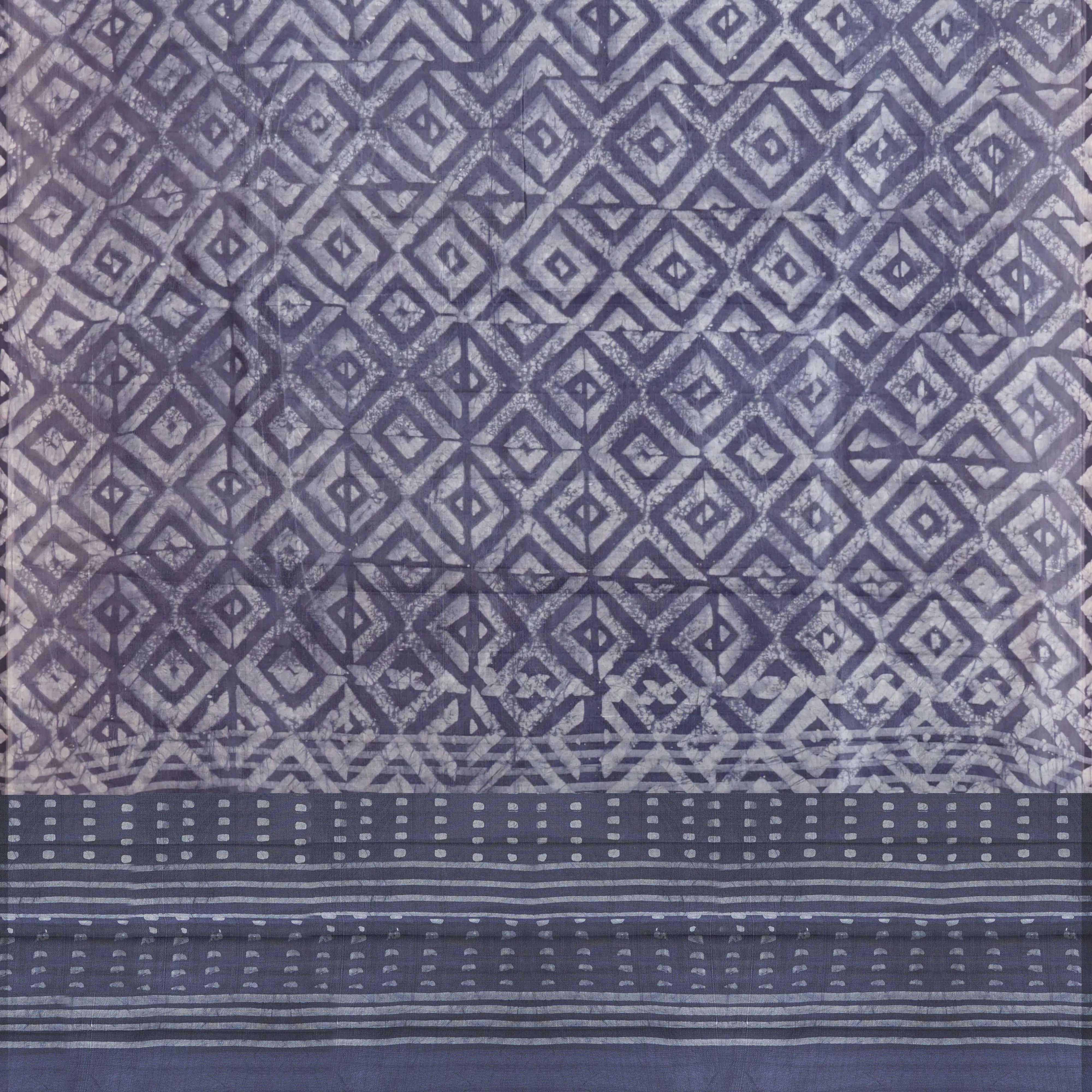 Handwoven Grey Tussar Silk Saree - 1929T009132DSC