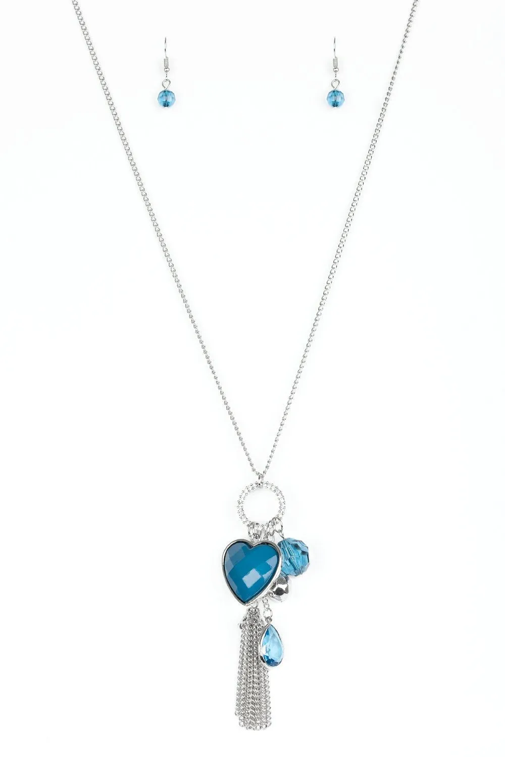 Haute Heartbreaker Blue Necklace Set