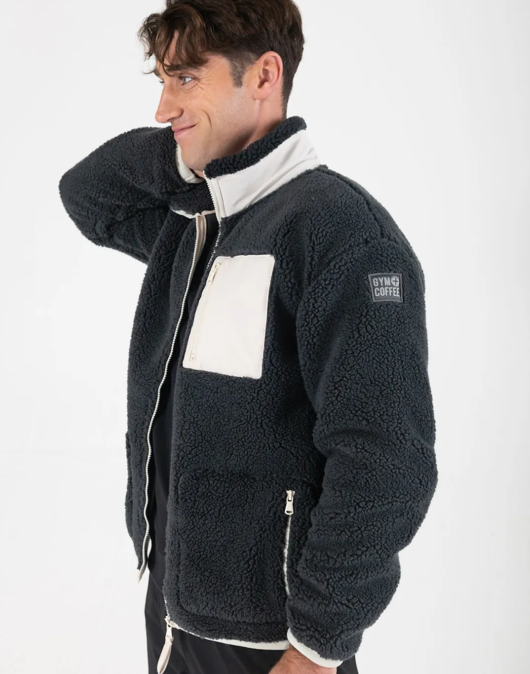 Industry Fleece Jacket in Midnight Grey