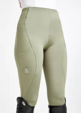 Khaki Icon Riding Leggings