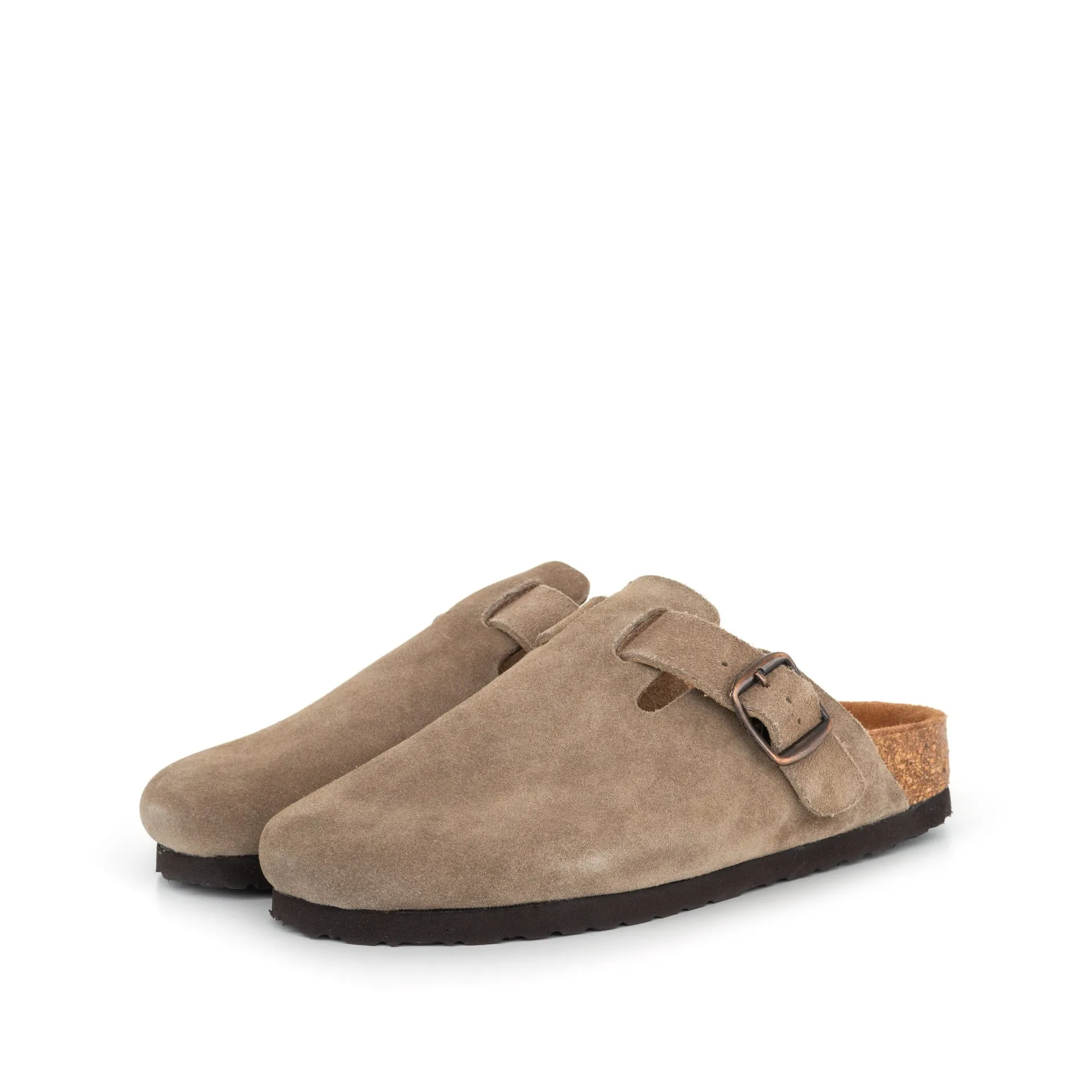 Ladies Stone Suede Mule