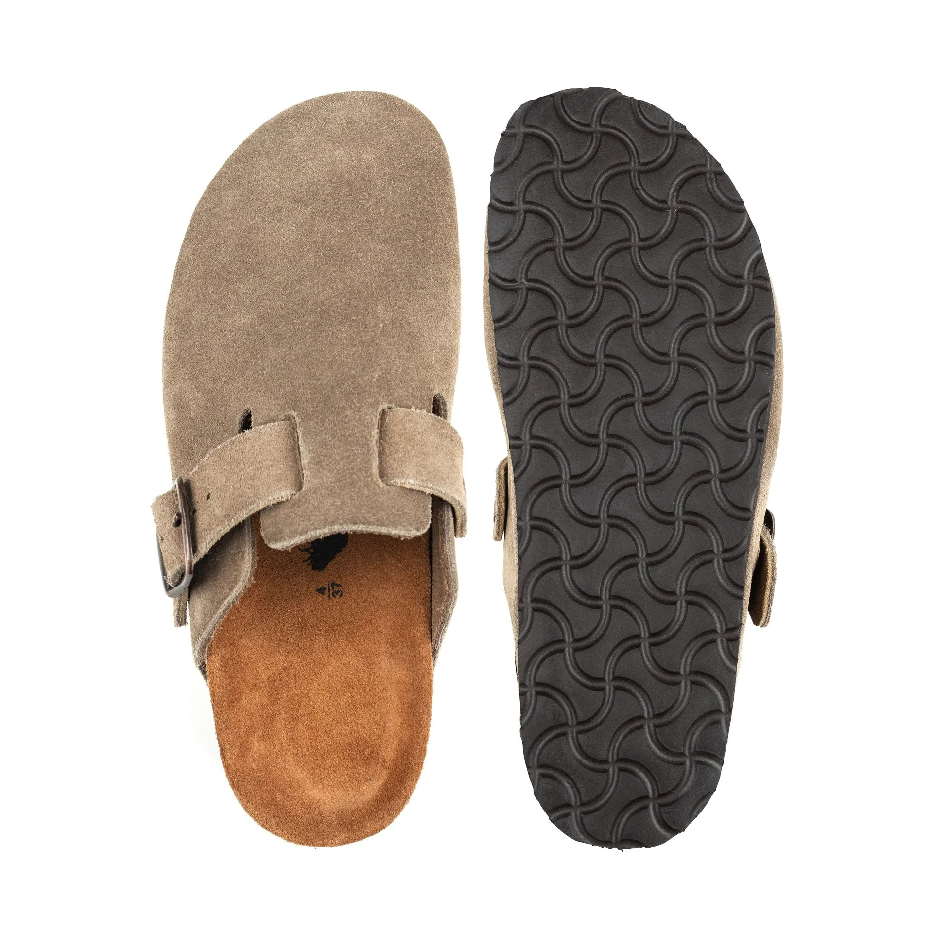 Ladies Stone Suede Mule