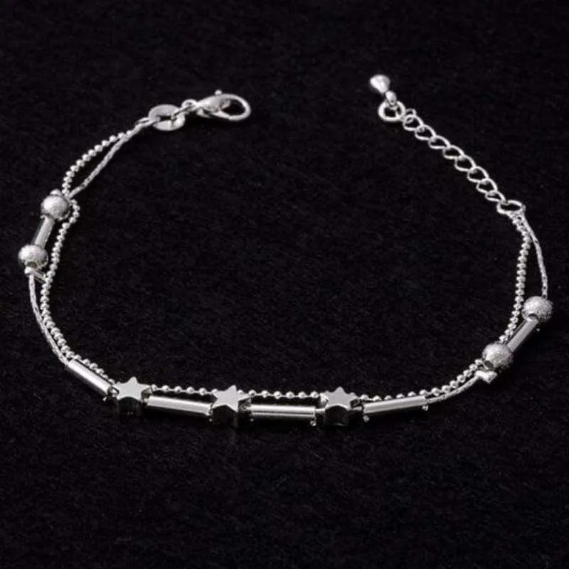 Little Starlight Silver Anklet